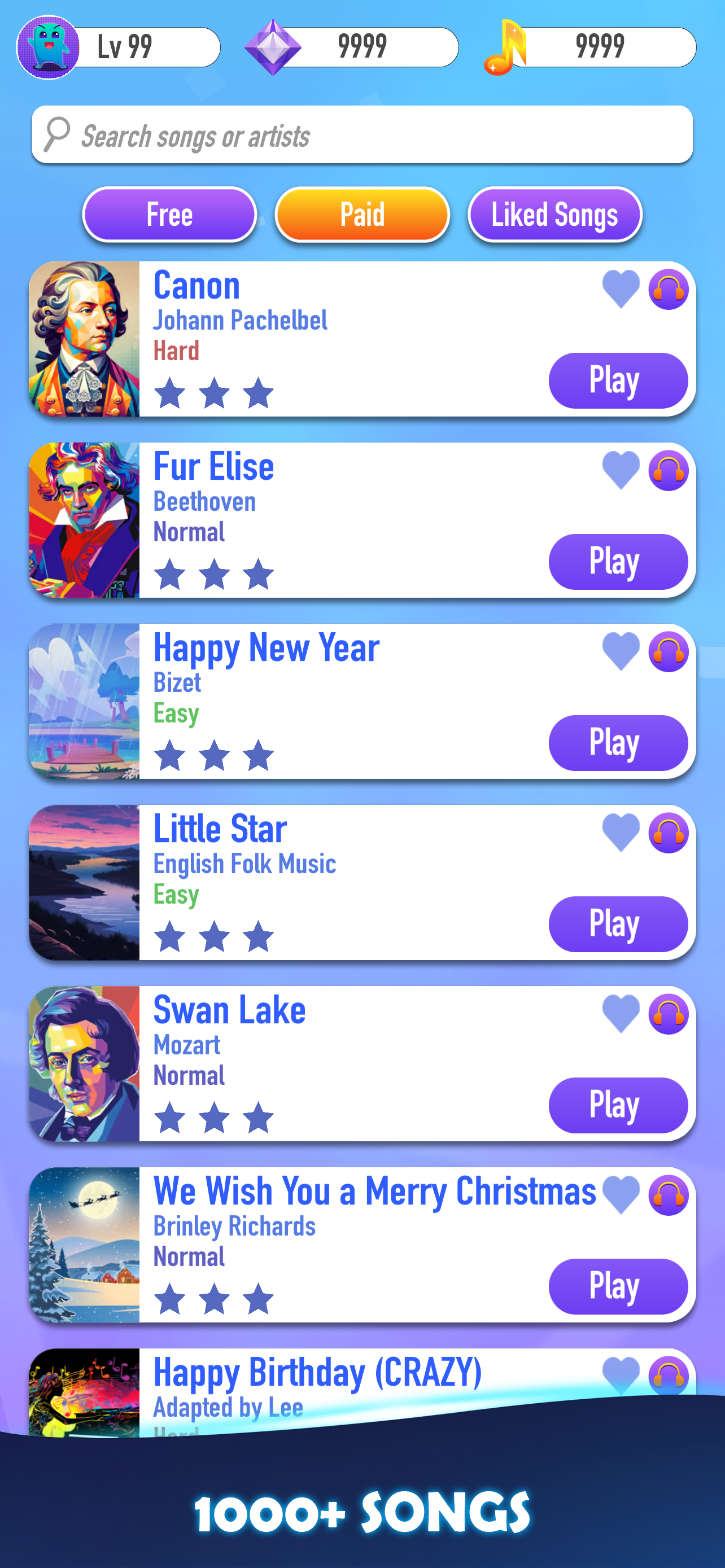 اسکرین شات 3 بازی Music Tiles 2 - Fun Piano Game
