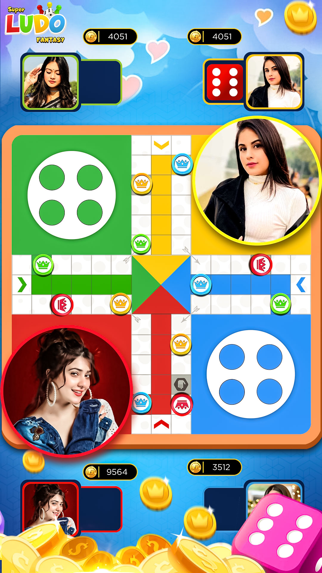 اسکرین شات 1 برنامه Super Ludo Multiplayer Fantasy