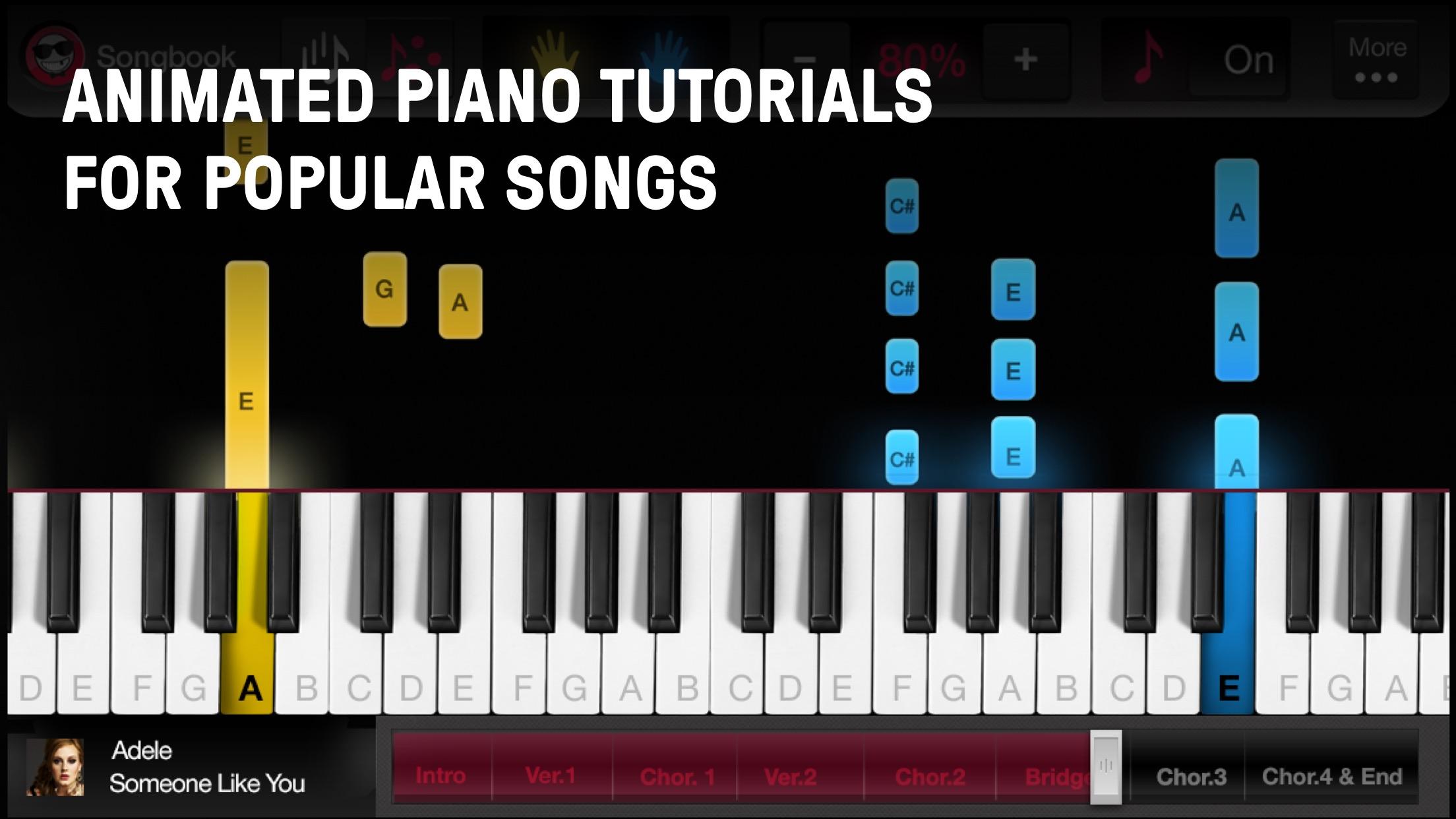 اسکرین شات 1 برنامه OnlinePianist:Play Piano Songs