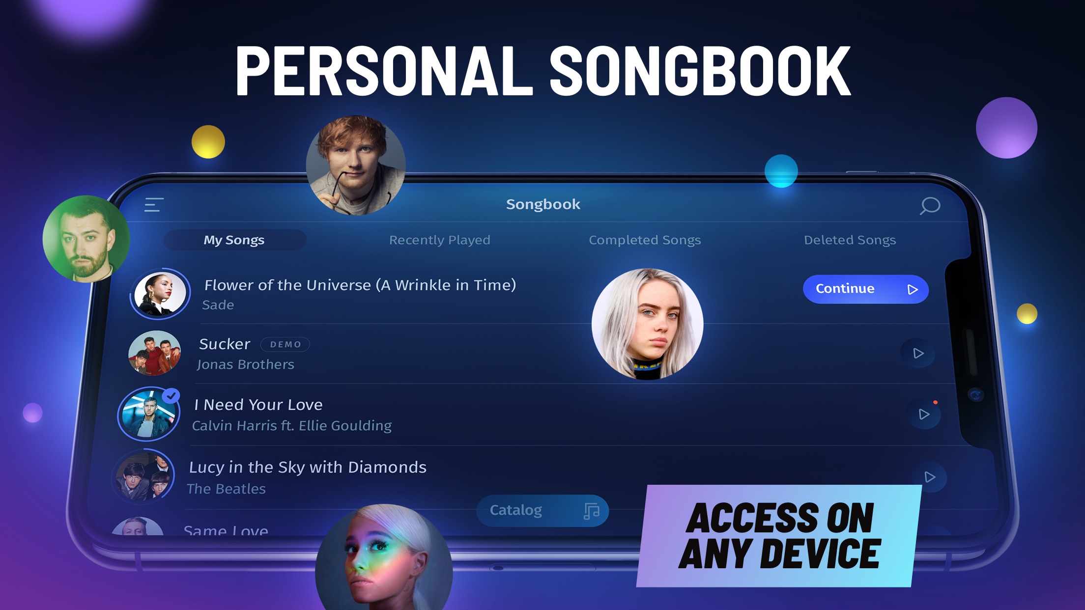 اسکرین شات 4 برنامه OnlinePianist - Songs on Piano