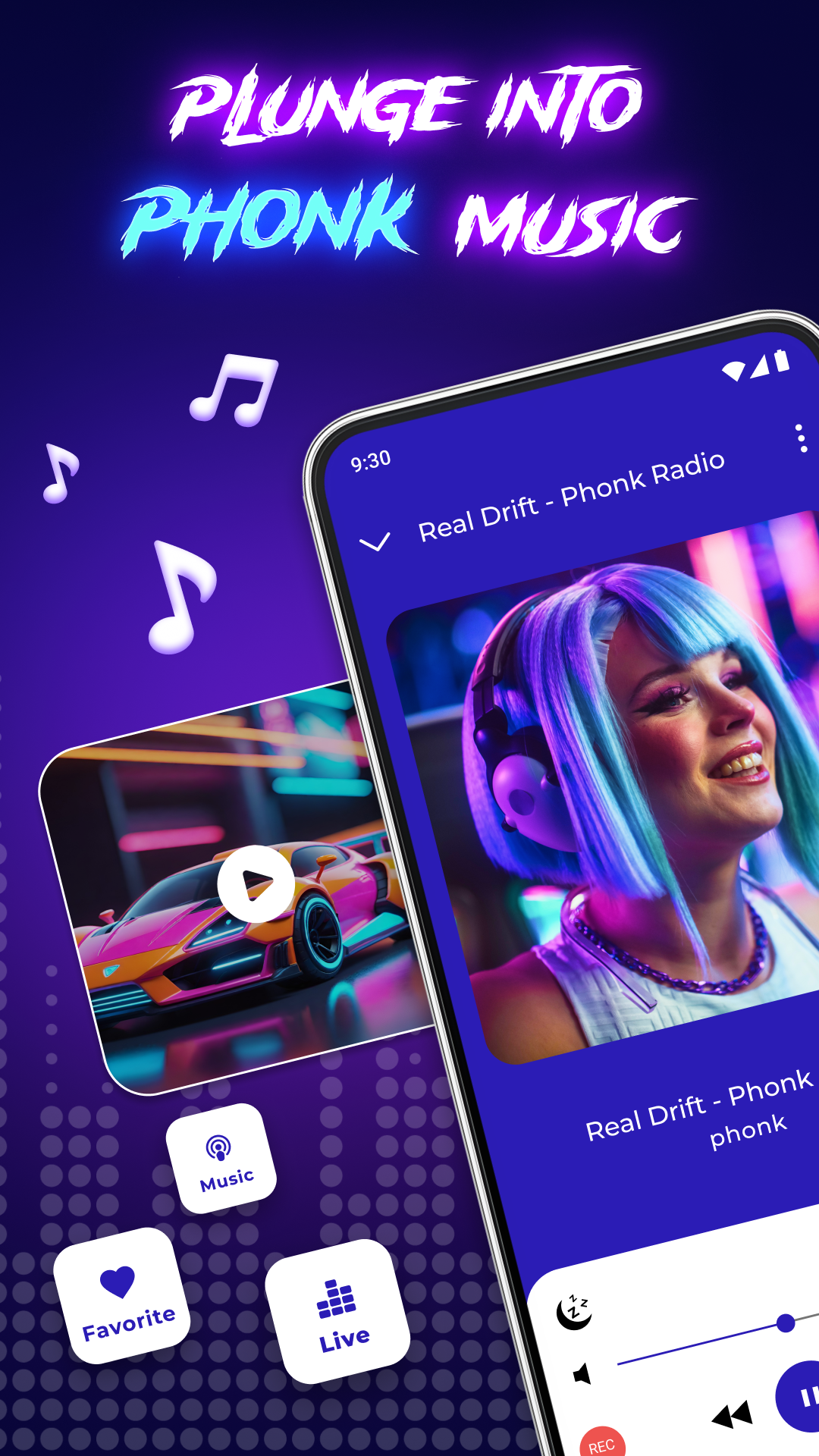 اسکرین شات 2 برنامه Phonk Music - Song Remix Radio