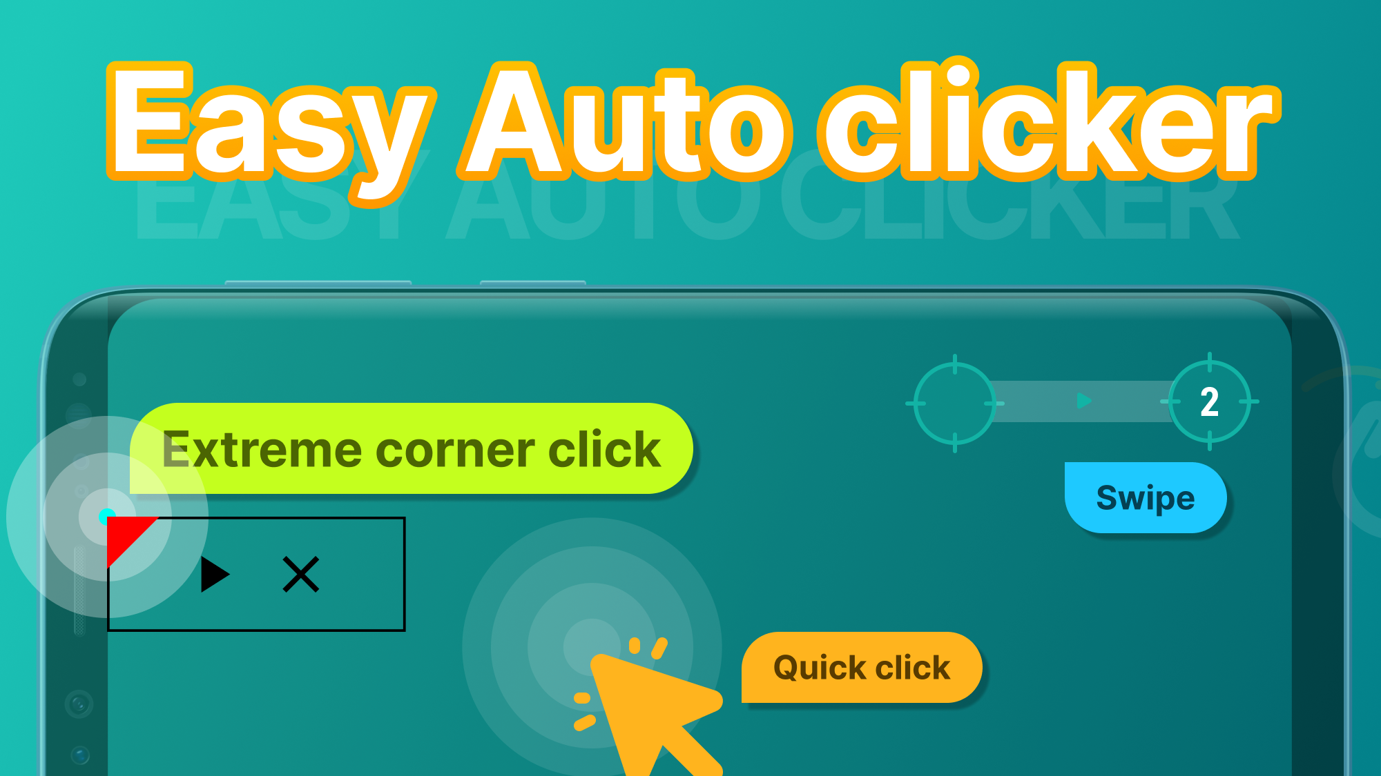 اسکرین شات 1 برنامه Easy Auto Clicker
