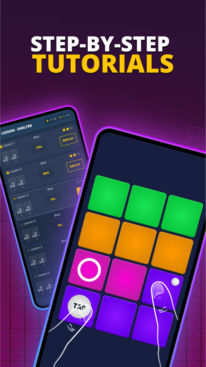 اسکرین شات 3 برنامه Beat Lab - Drum Pad DJ