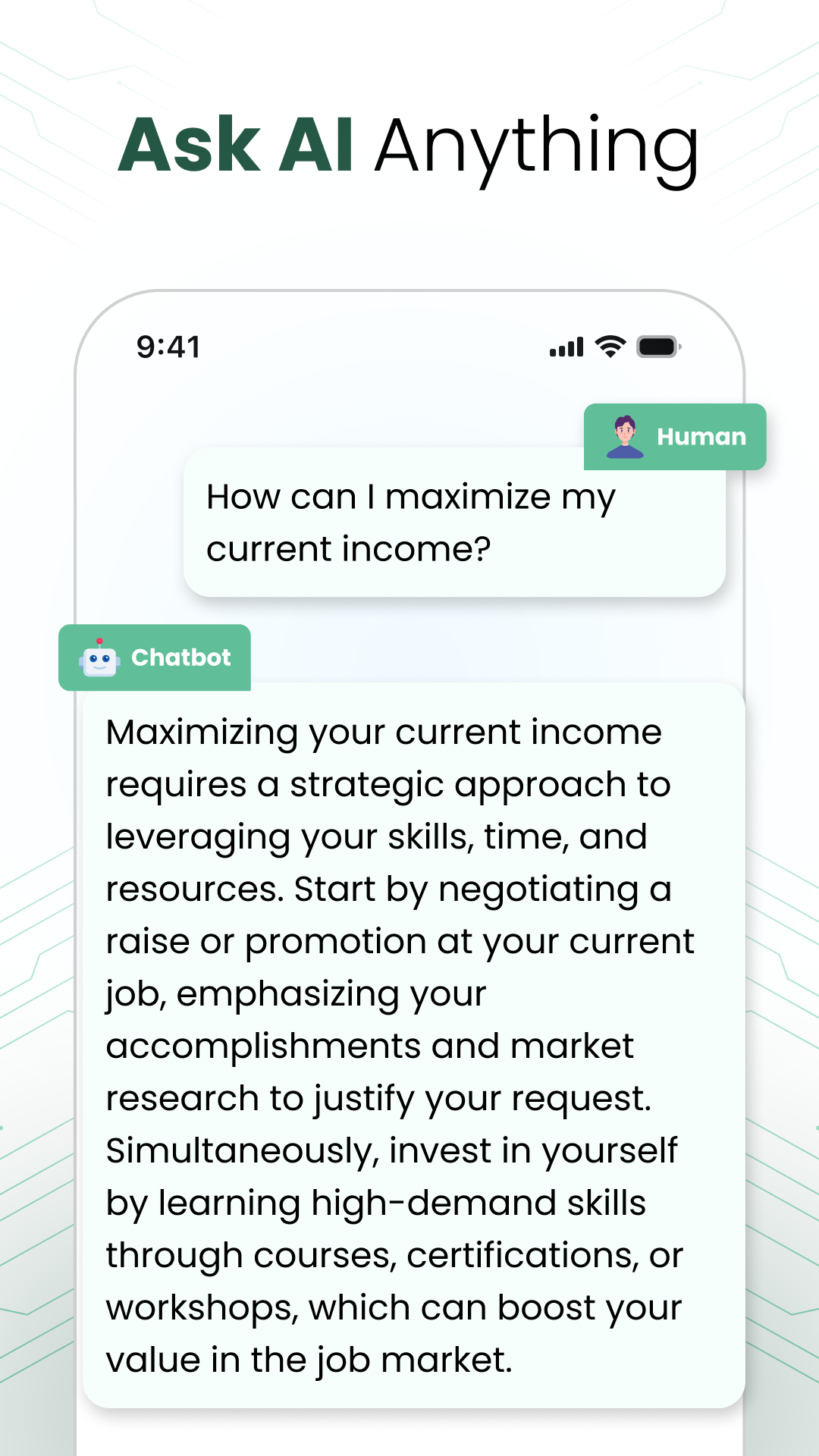 اسکرین شات 2 برنامه Ai Chatbot - Talk to Ai Bot