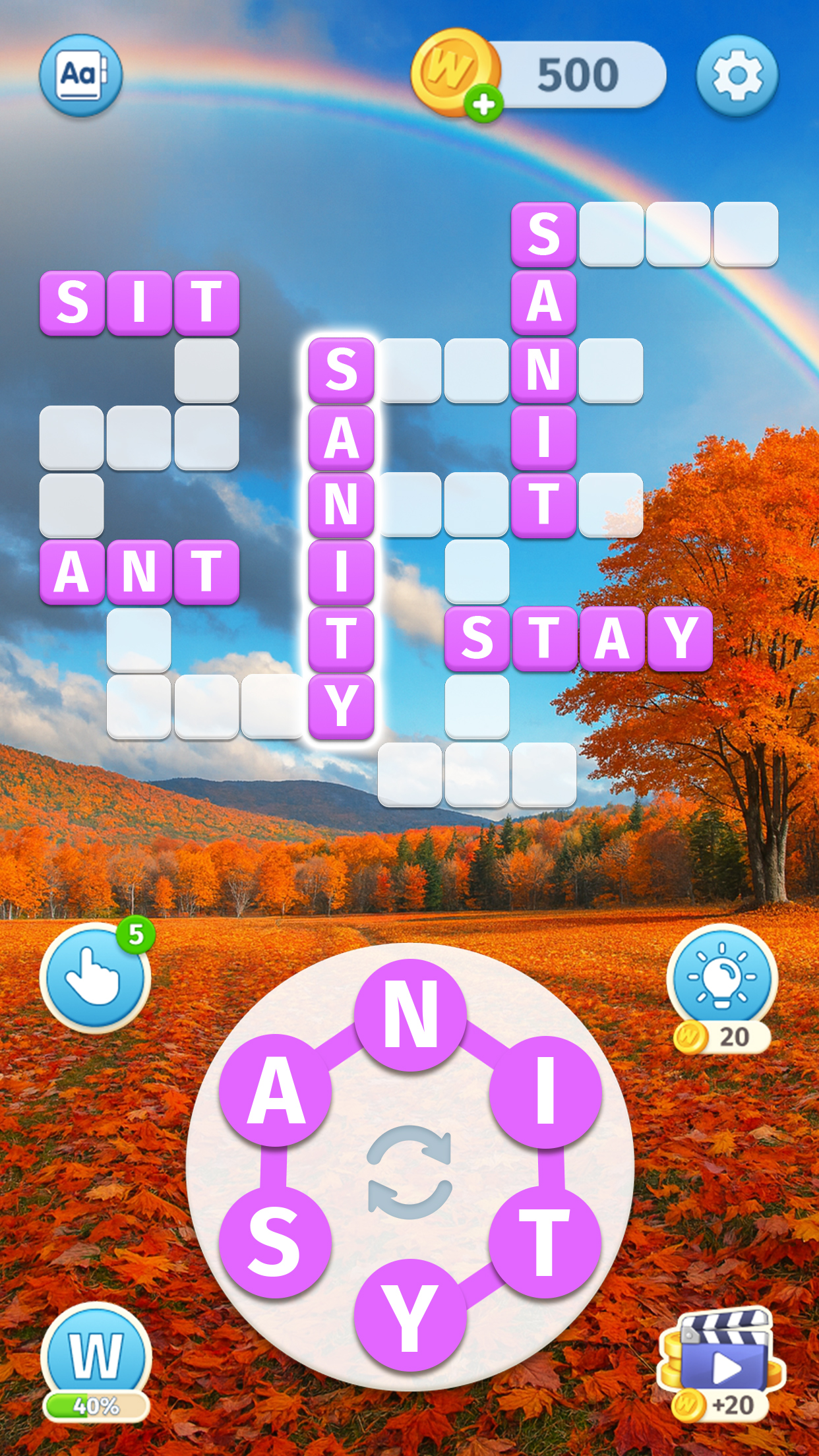 اسکرین شات 3 بازی Sky Words: Word Game