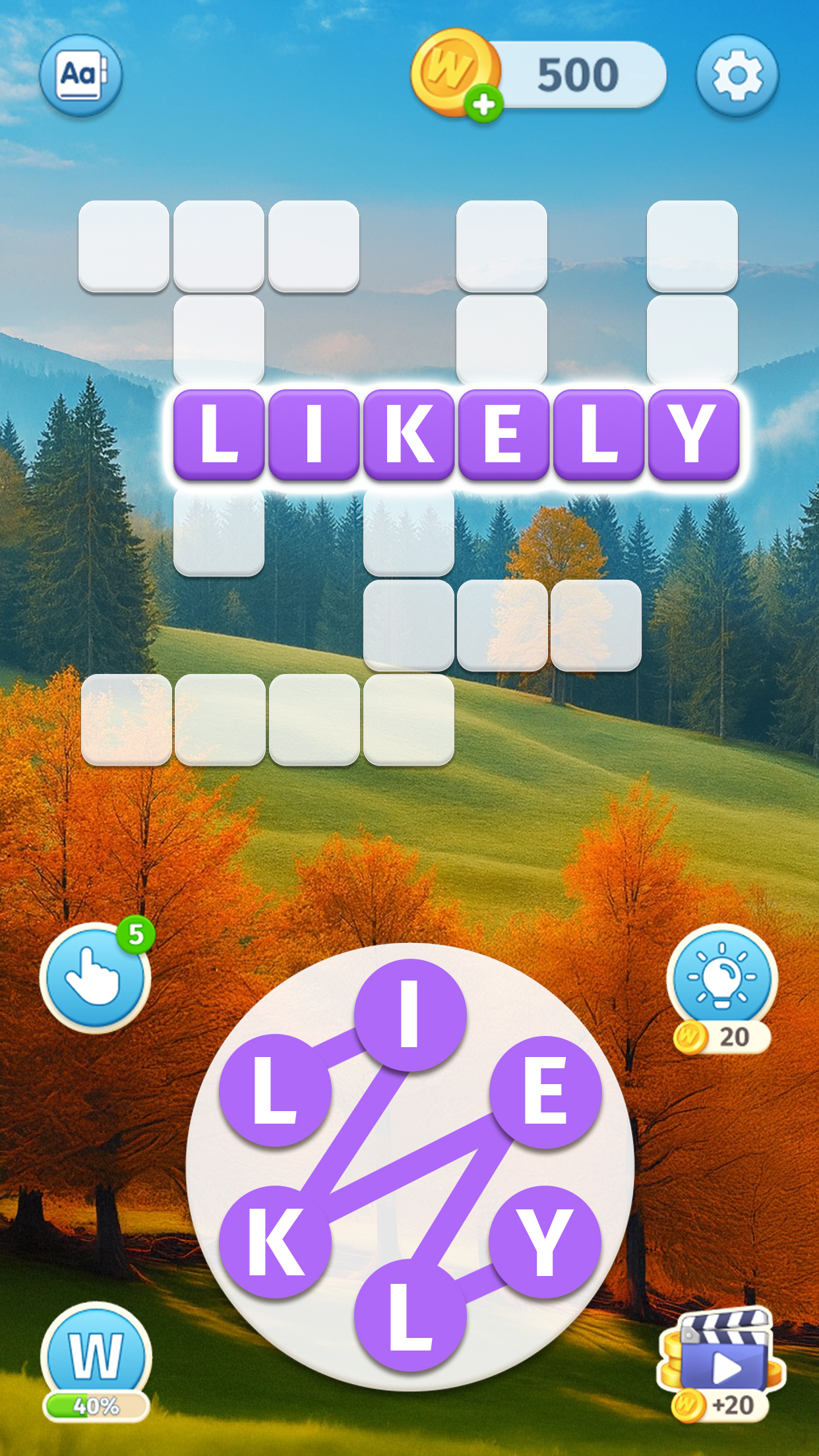 اسکرین شات 5 بازی Sky Words: Word Game