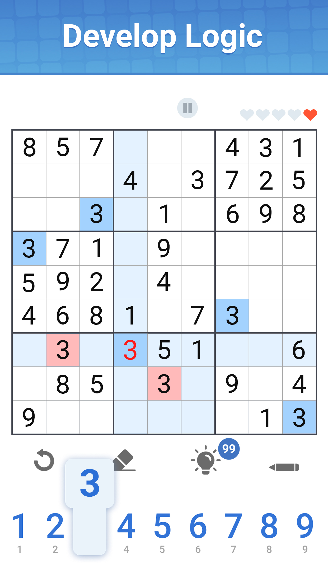 اسکرین شات 4 بازی Sudoku Master - Number Game
