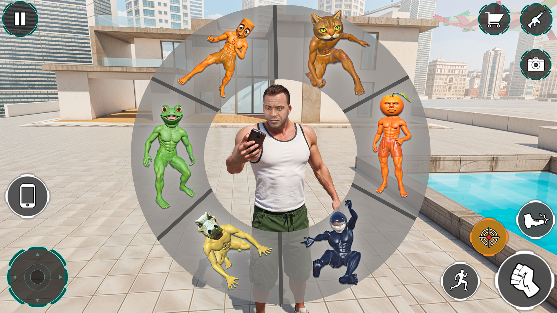 اسکرین شات 1 بازی Open World Brainrot Fight Game
