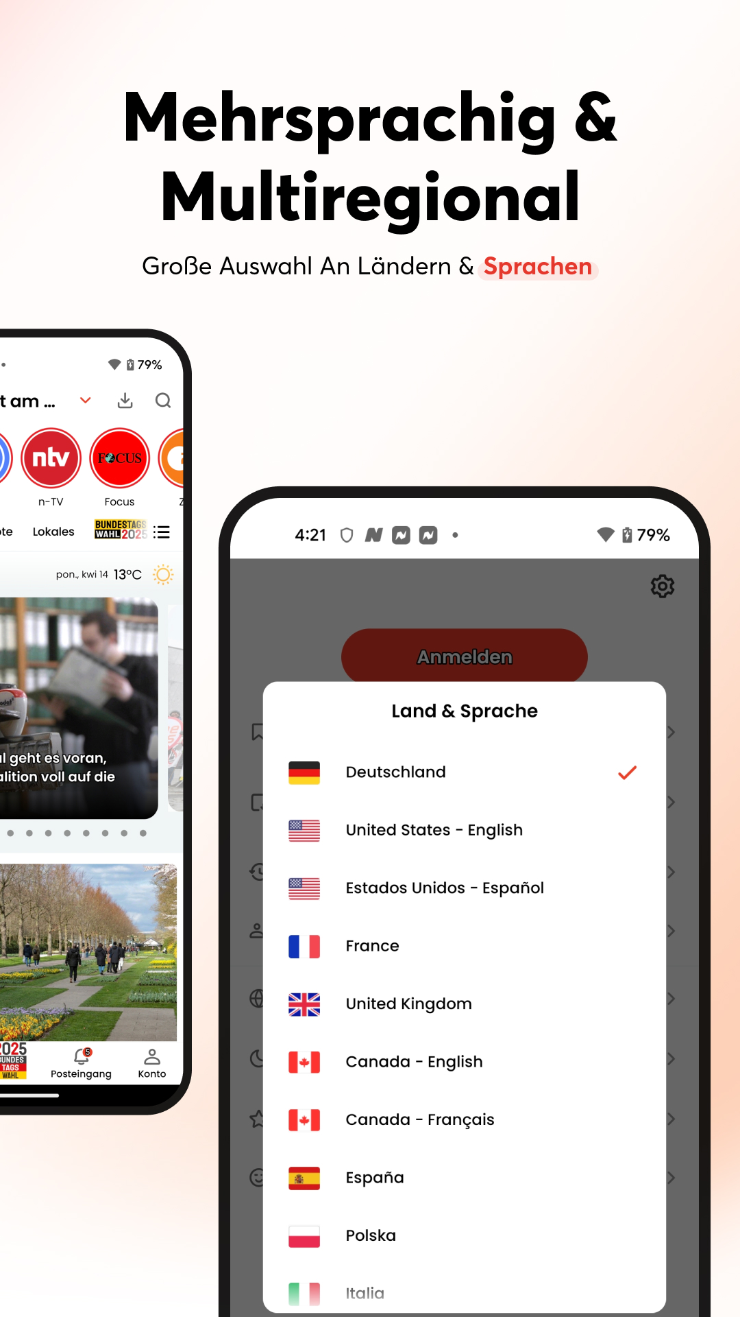اسکرین شات 4 برنامه Opera News: lokale Nachrichten