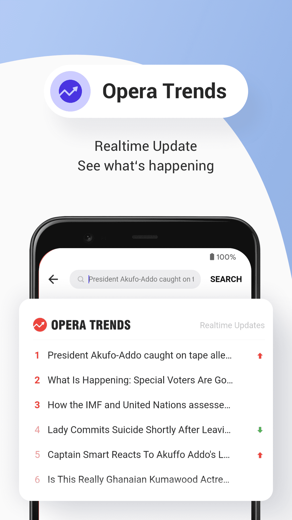 اسکرین شات 6 برنامه Opera News Lite - Less Data