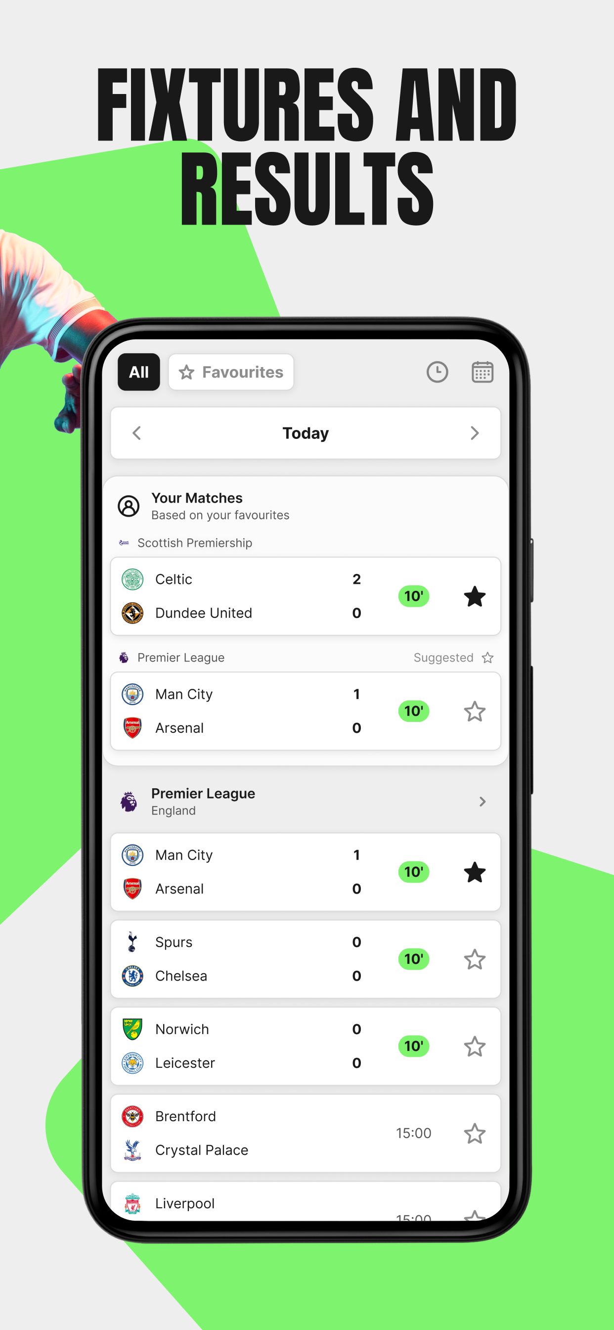 اسکرین شات 2 برنامه Apex Football: Live Scores