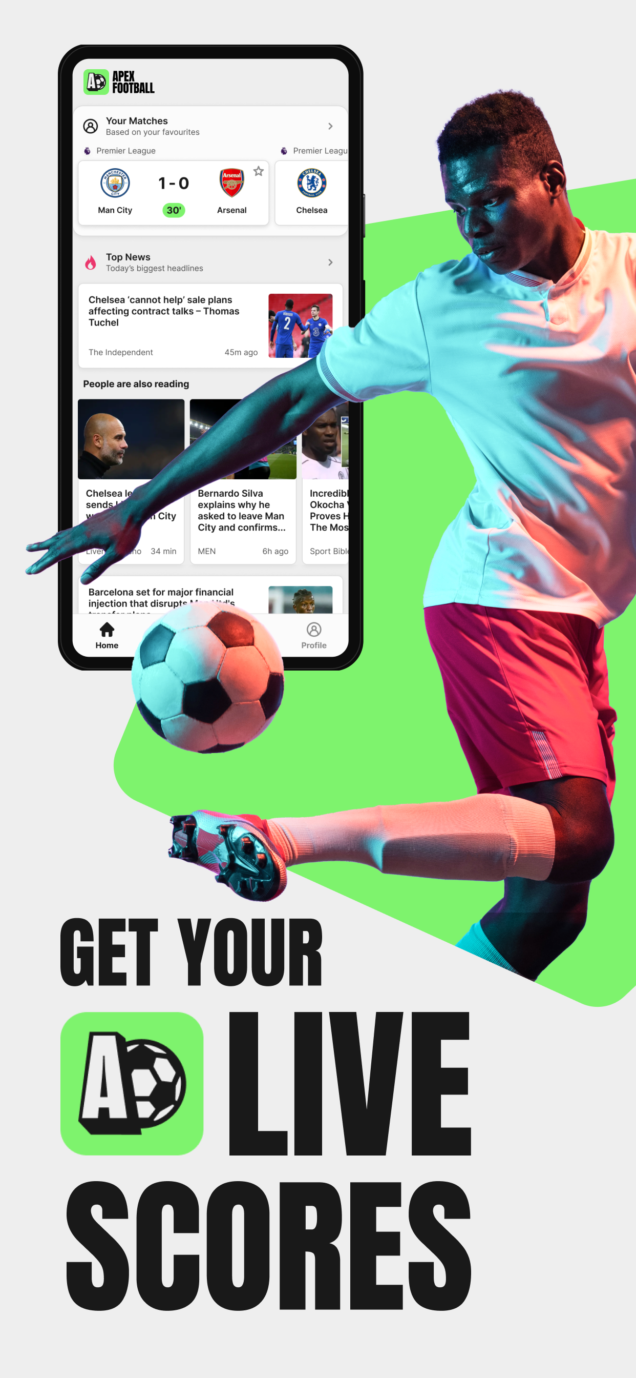 اسکرین شات 1 برنامه Apex Football: Live Scores