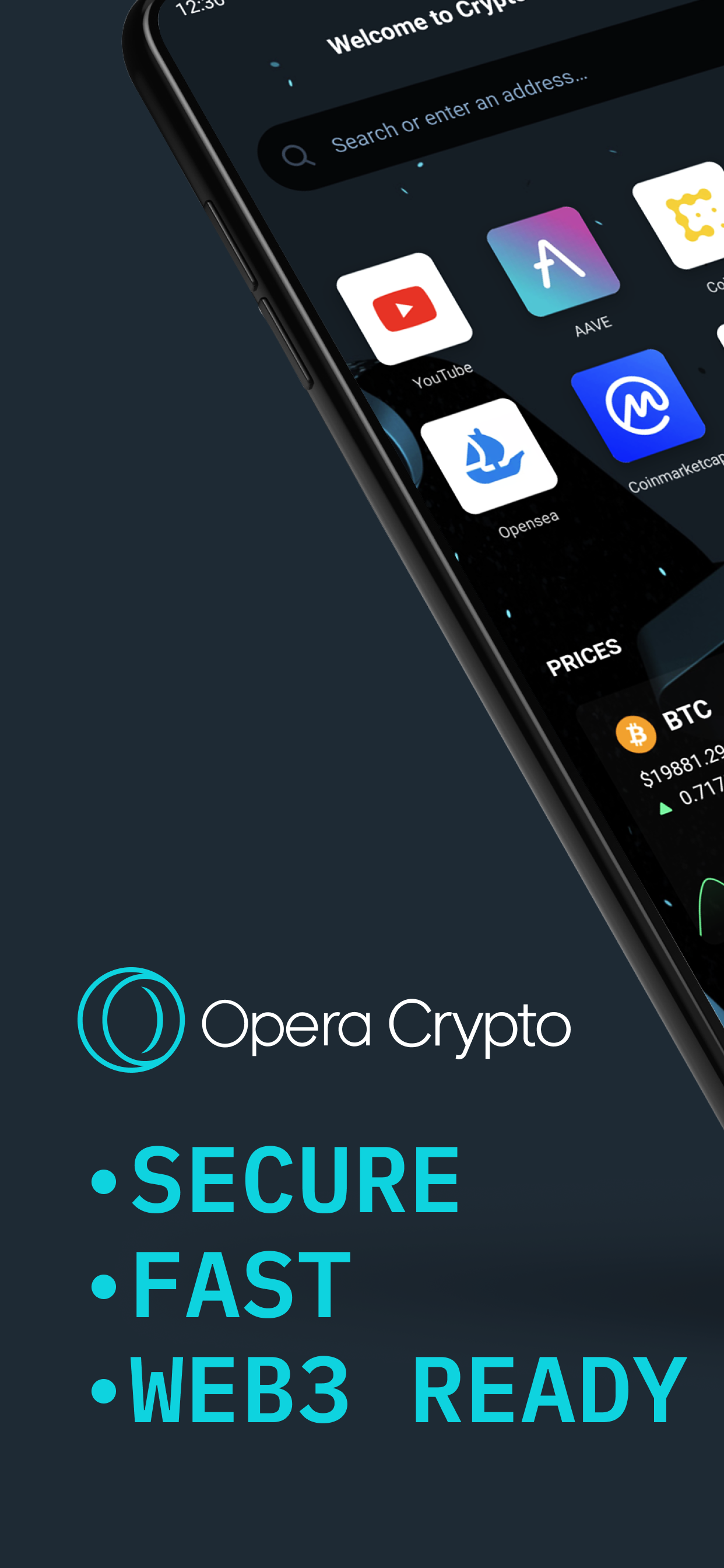 اسکرین شات 1 برنامه Opera Crypto Browser