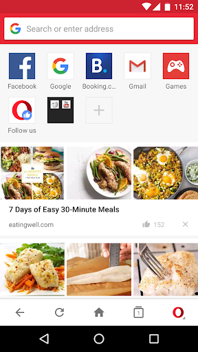 اسکرین شات 2 برنامه Opera Mini mobile web browser