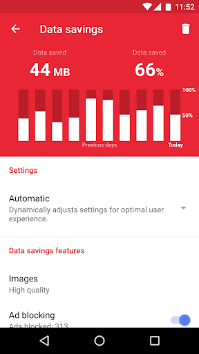 اسکرین شات 4 برنامه Opera Mini mobile web browser
