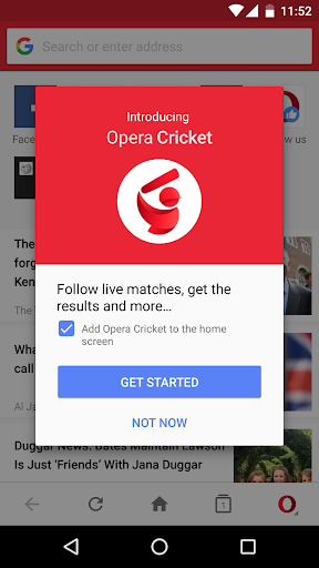 اسکرین شات 7 برنامه Opera Mini mobile web browser