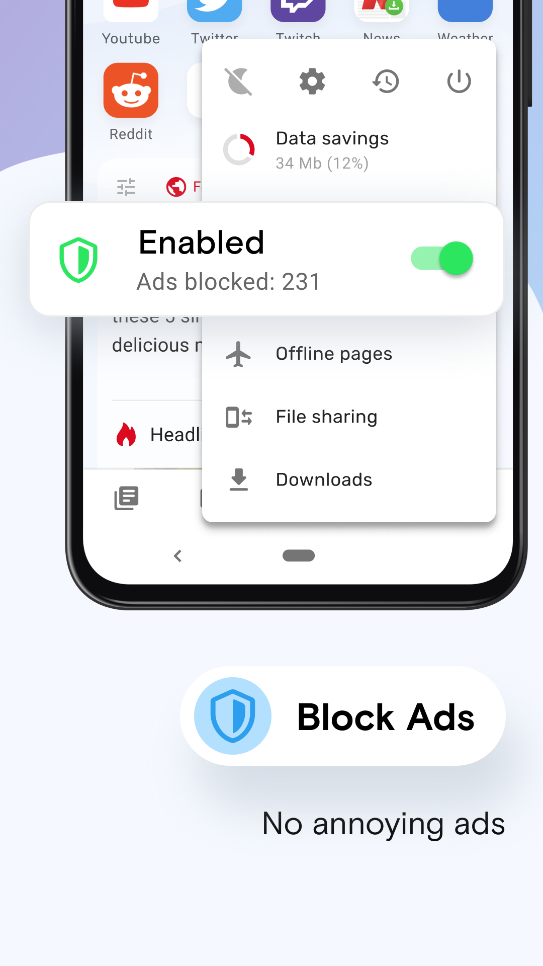 اسکرین شات 3 برنامه اپرا مینی (opera mini)