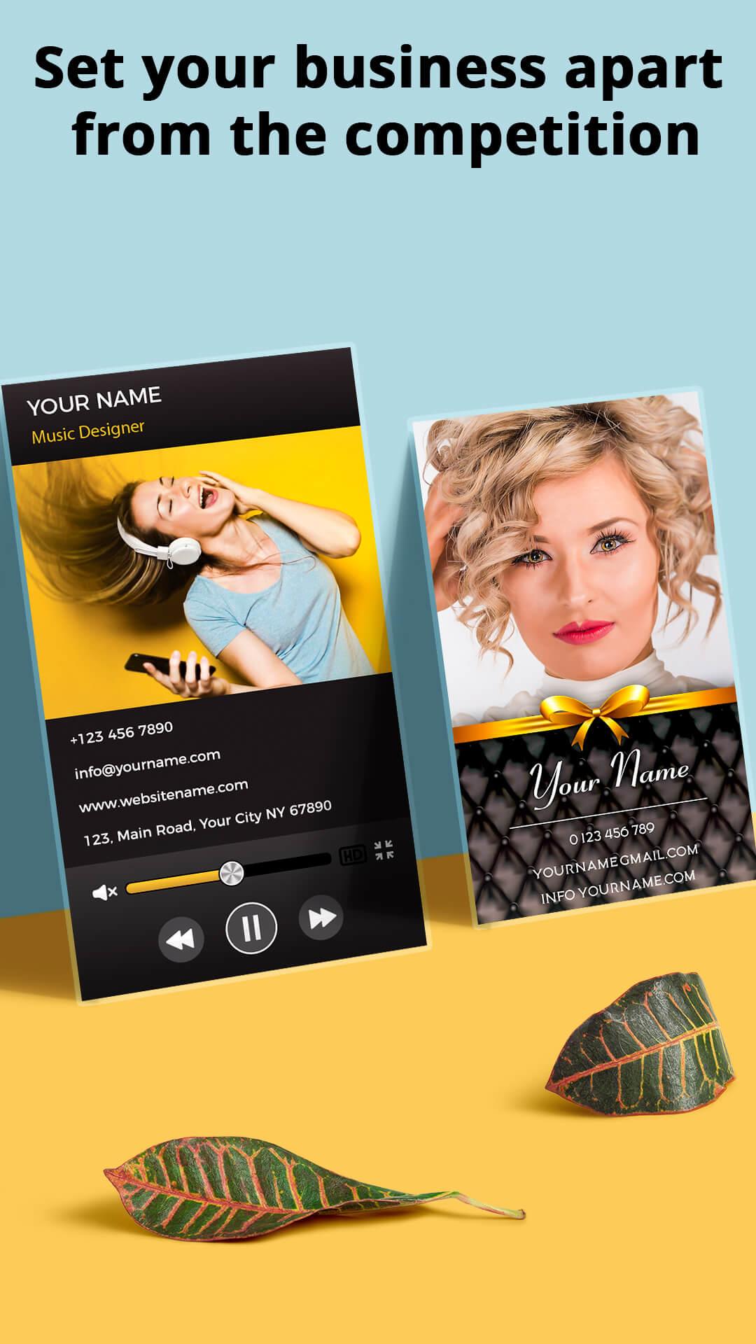 اسکرین شات 2 برنامه Business Card Maker