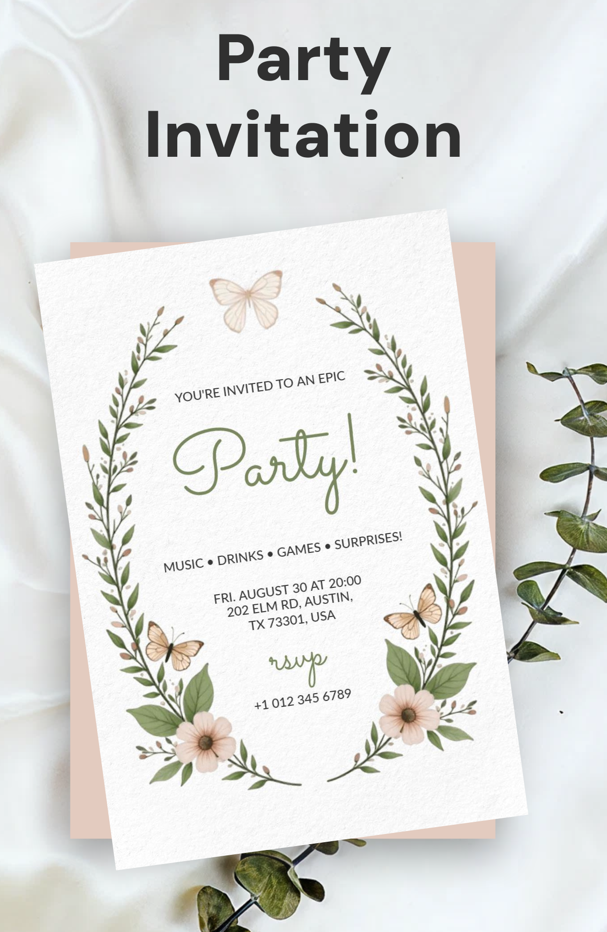 اسکرین شات 2 برنامه Invitation Maker + RSVP