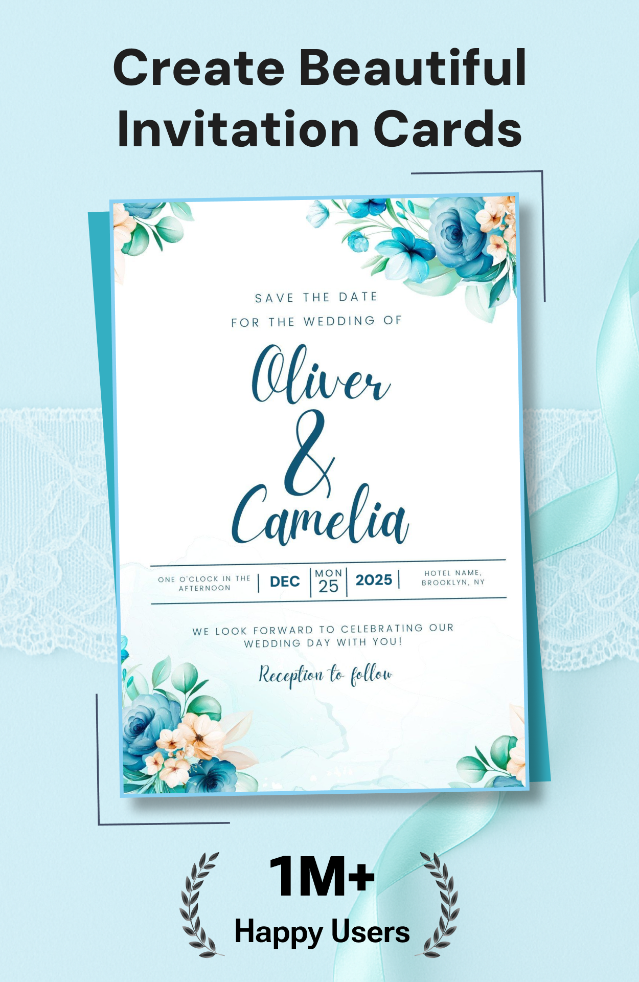 اسکرین شات 1 برنامه 1Invites: Invitation Maker