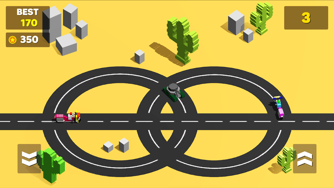 اسکرین شات 2 بازی Circle Crash - Blocky Race