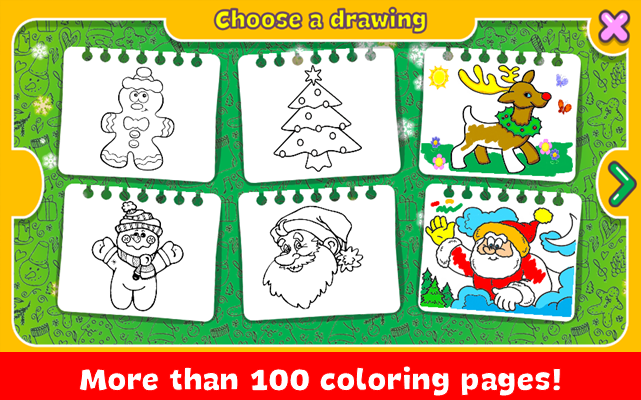 اسکرین شات 3 بازی Christmas Coloring Book