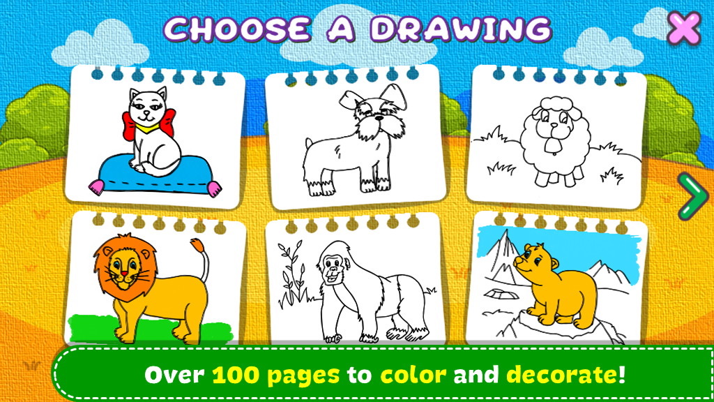 اسکرین شات 2 بازی Coloring & Learn Animals
