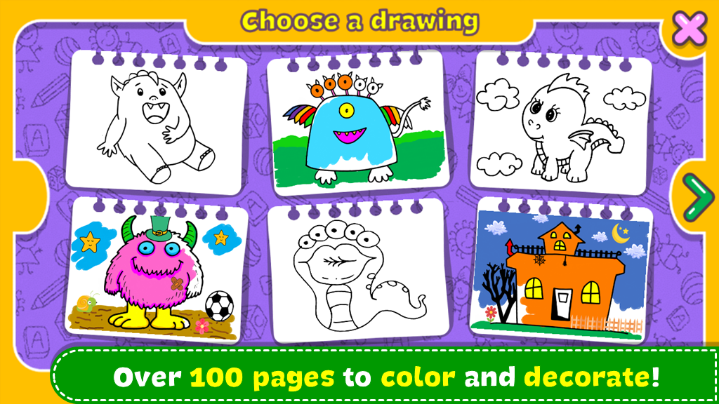 اسکرین شات 3 بازی Fantasy Coloring Book & Games