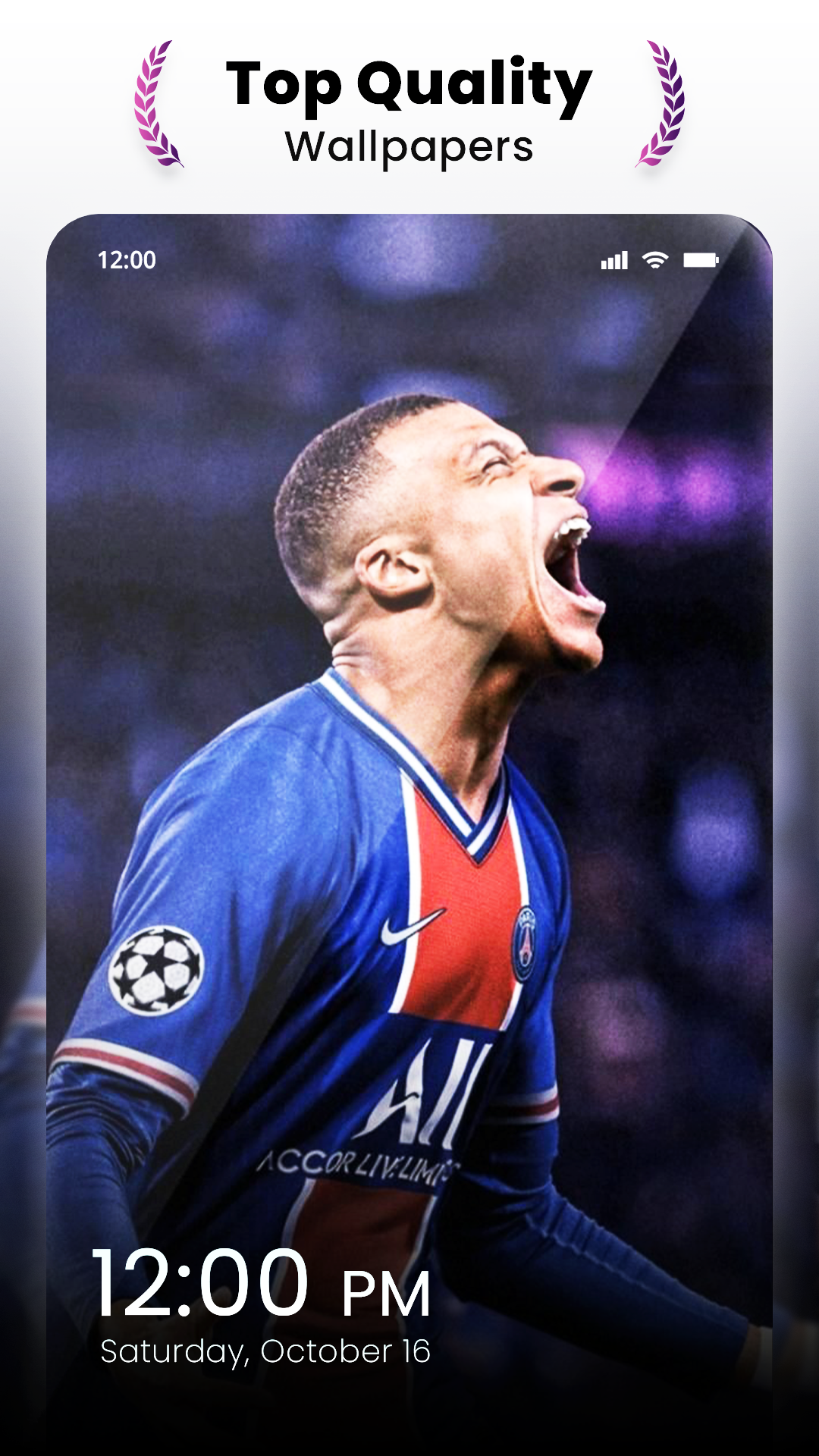 اسکرین شات 1 برنامه Kylian Mbappe Wallpaper 2024