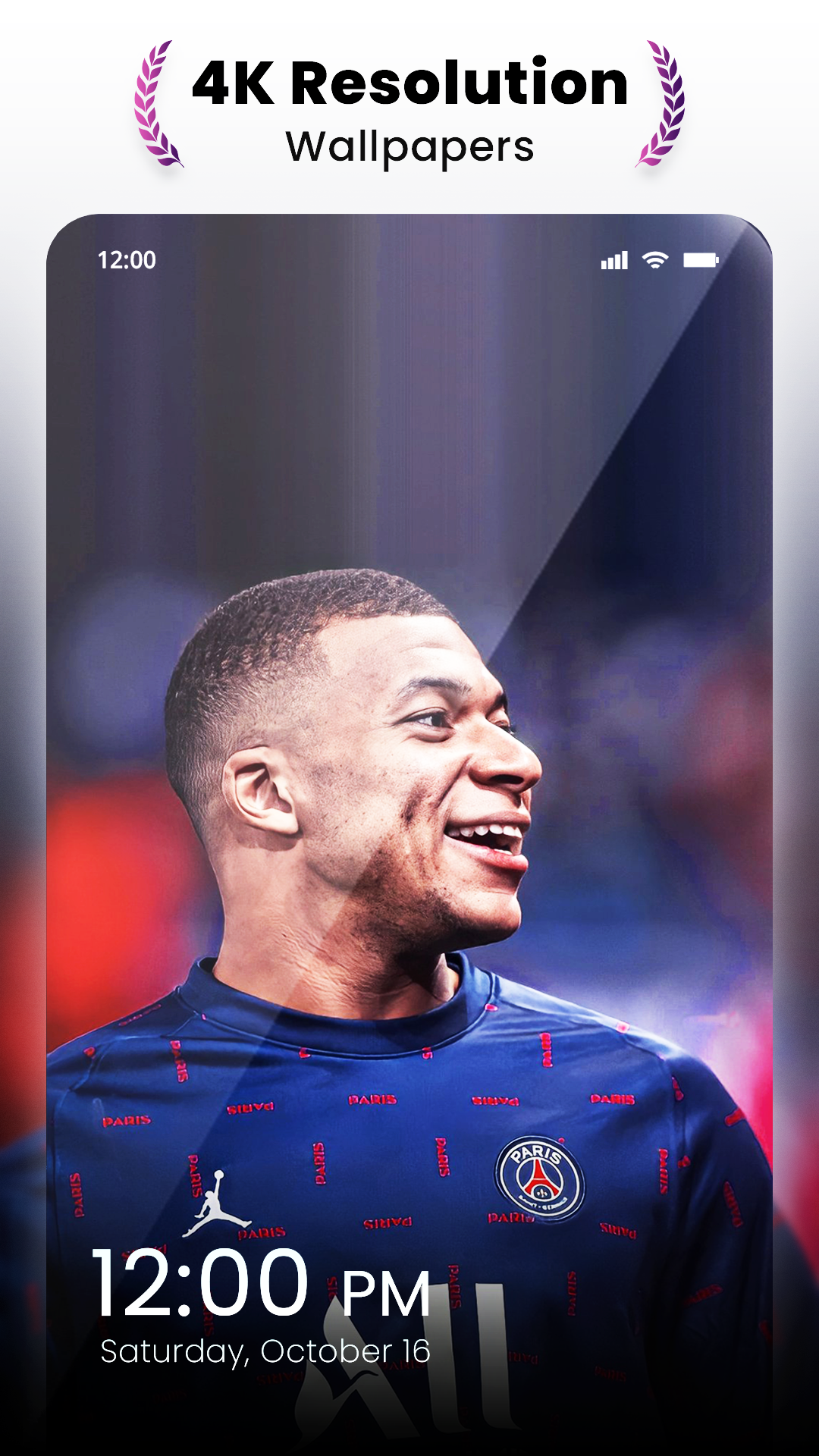 اسکرین شات 4 برنامه Kylian Mbappe Wallpaper 2024
