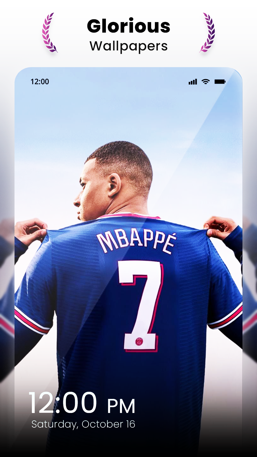 اسکرین شات 2 برنامه Kylian Mbappe Wallpaper 2024