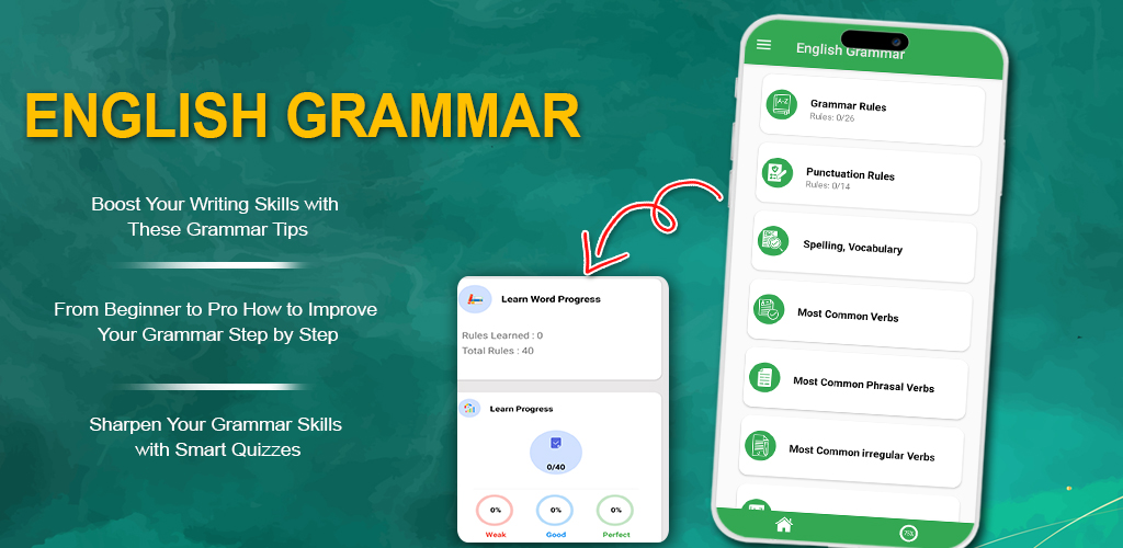 اسکرین شات 7 برنامه English Grammar & Punctuation
