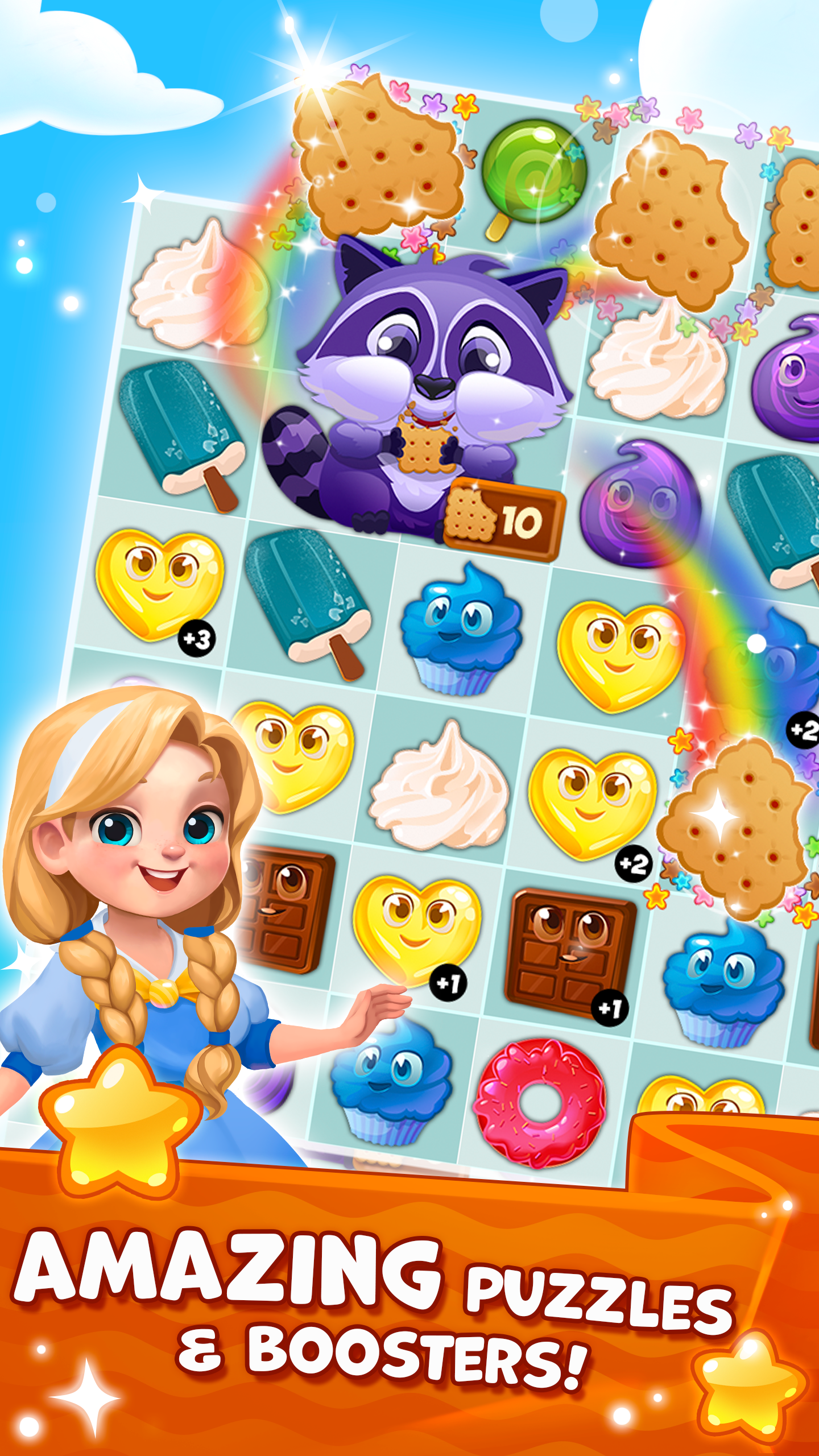 اسکرین شات 3 بازی Candy Valley - Match 3 Puzzle