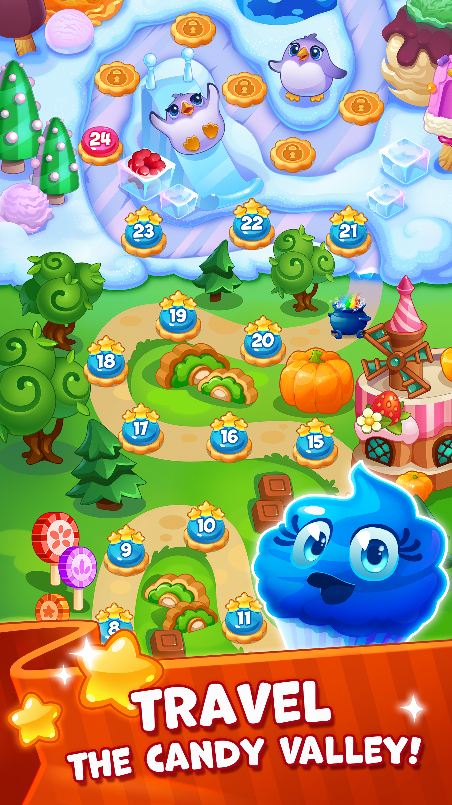 اسکرین شات 1 بازی Candy Valley - Match 3 Puzzle