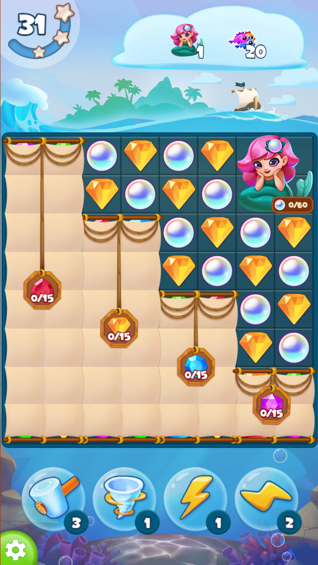 اسکرین شات 8 بازی Pirate Treasures: Jewel & Gems