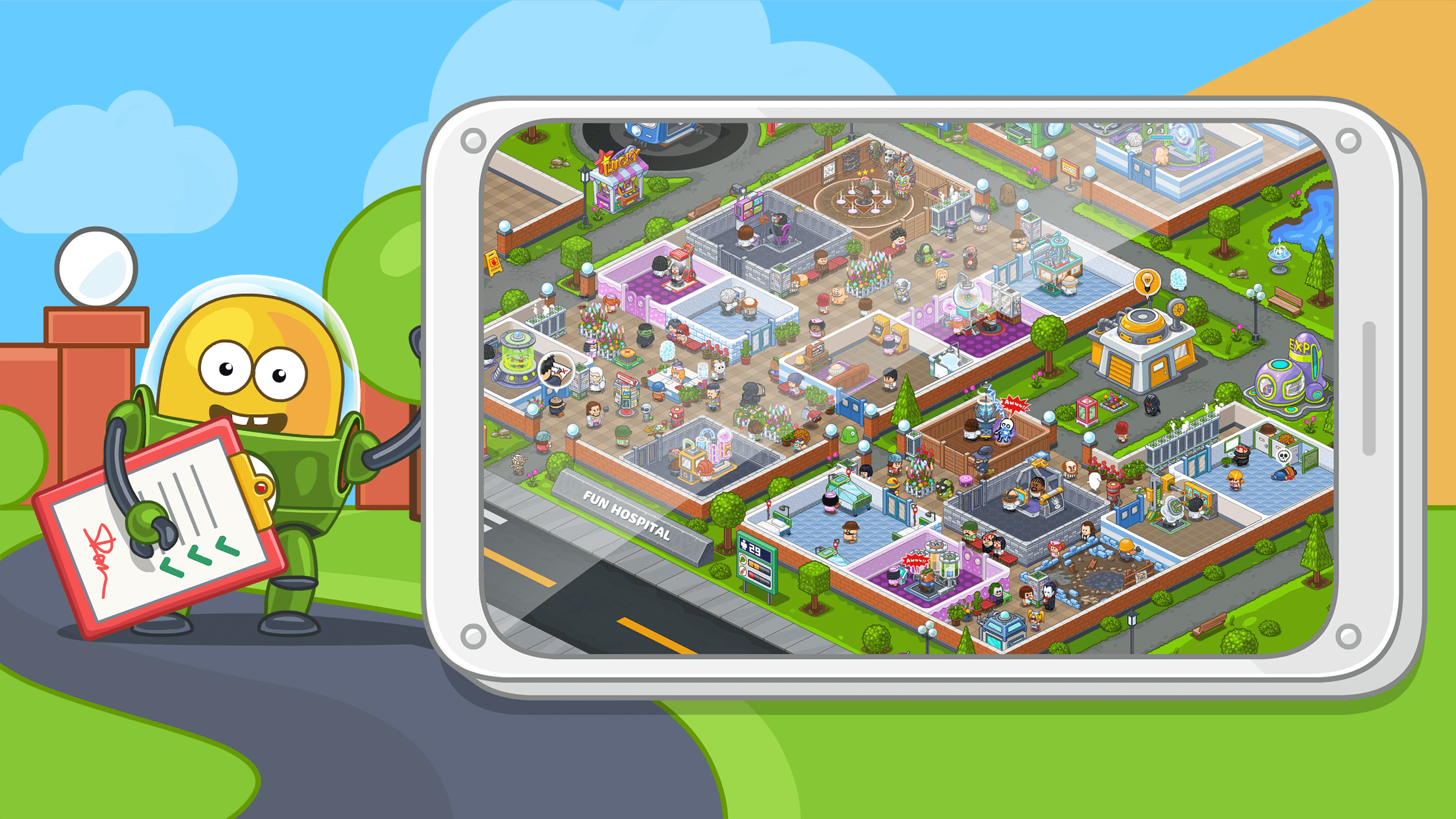 اسکرین شات 6 بازی Fun Hospital - Tycoon is back