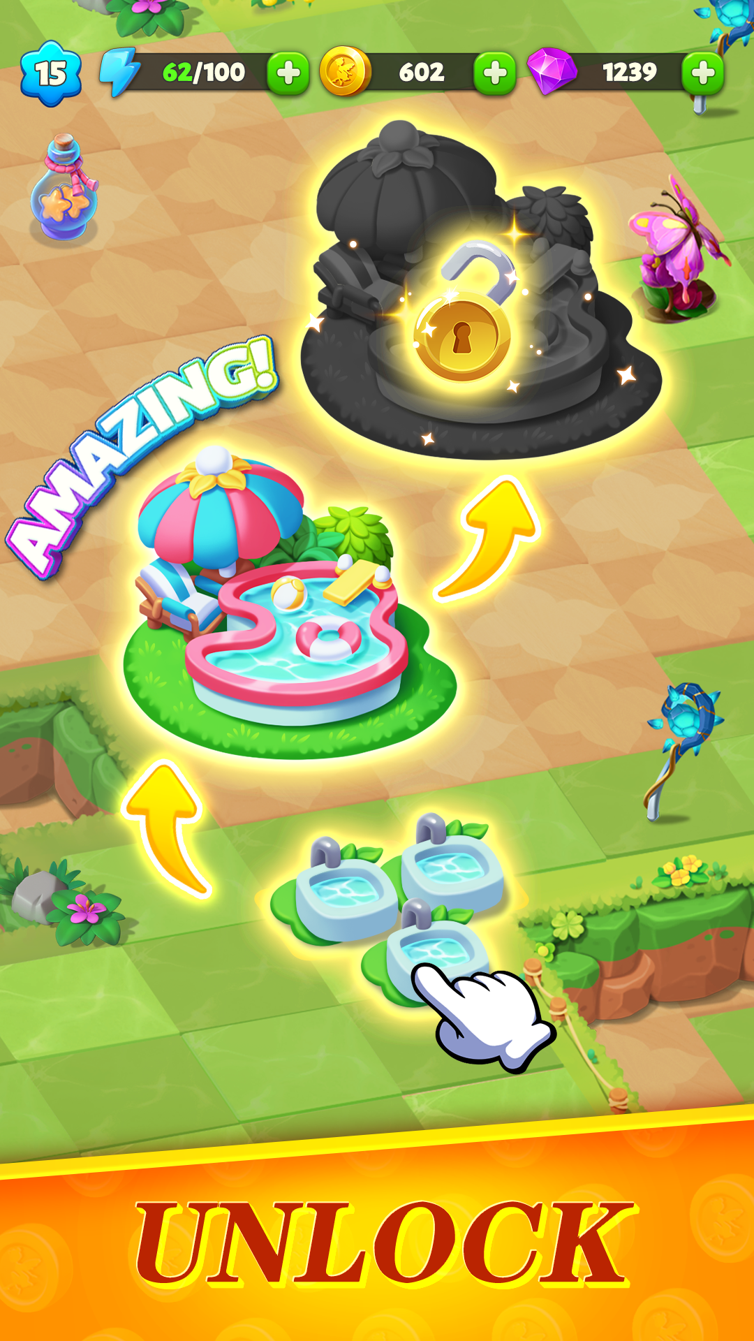 اسکرین شات 3 بازی Panthia®: Magic & Merge Game