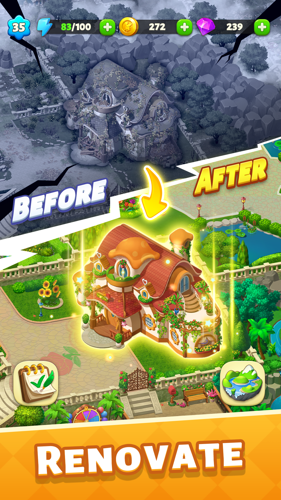 اسکرین شات 4 بازی Panthia®: Magic & Merge Game