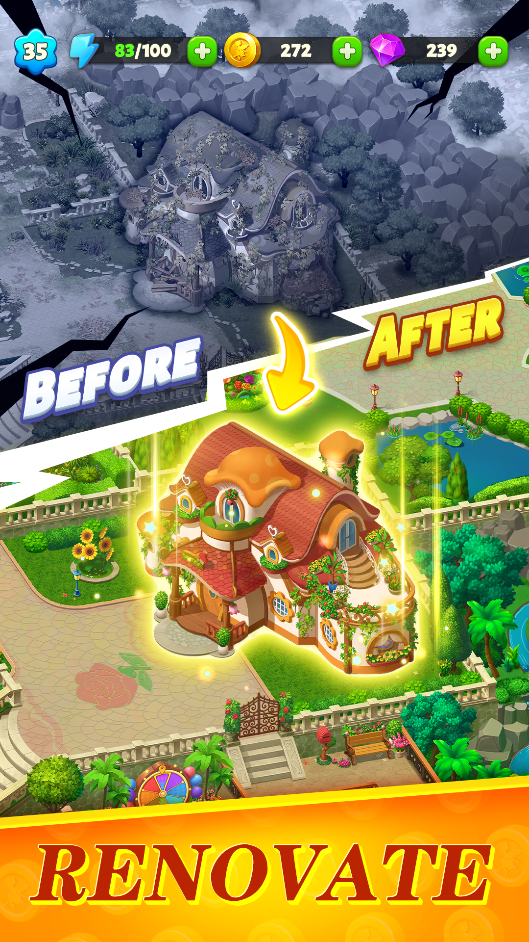 اسکرین شات 4 بازی Panthia®: Magic & Merge Game