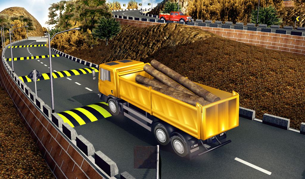 اسکرین شات 3 برنامه Uphill Offroad Truck Driver 3D