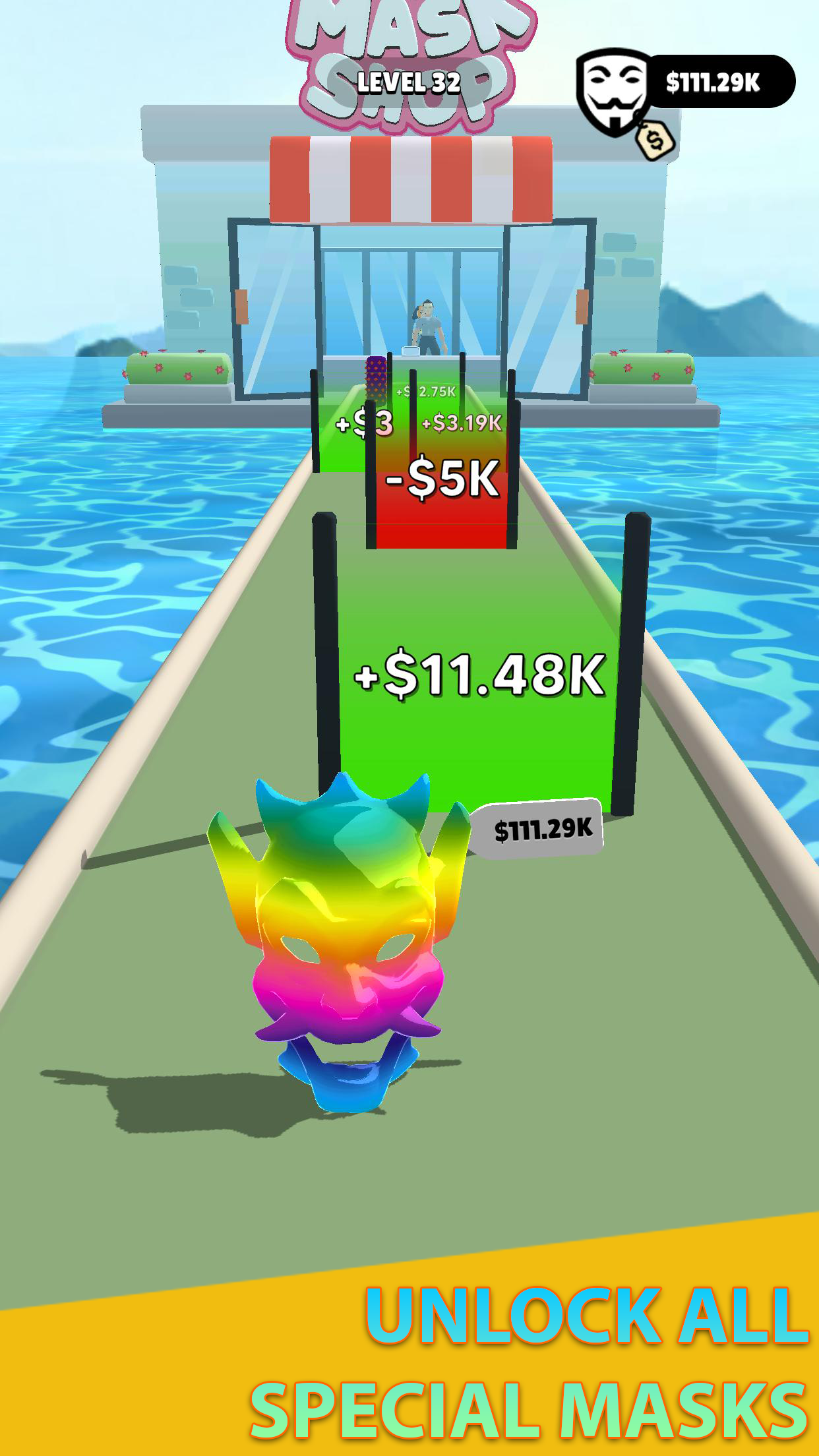 اسکرین شات 3 بازی Mask Evolution: 3D Run Game