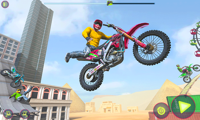 اسکرین شات 2 بازی Crazy Bike Racing Stunt Game
