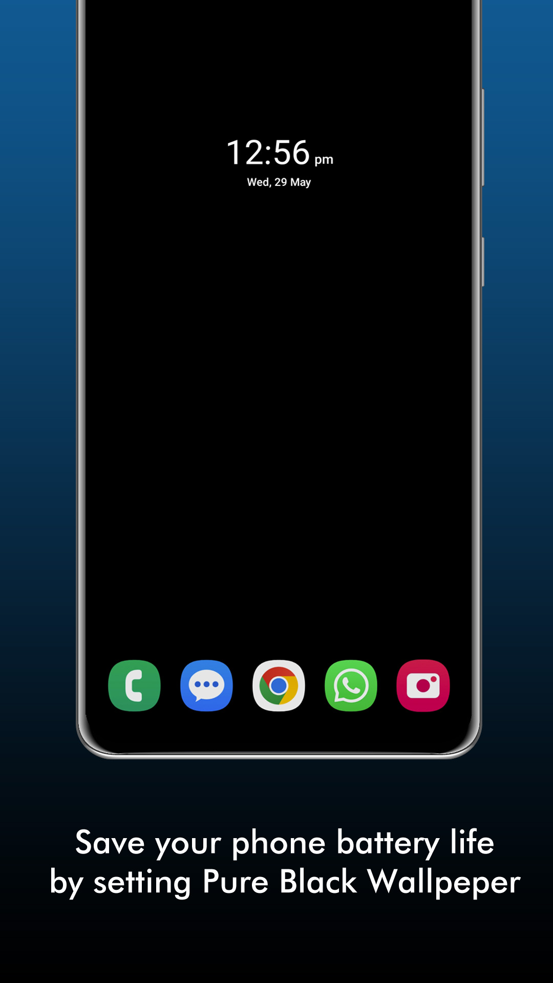 اسکرین شات 3 برنامه Pure Black Wallpaper