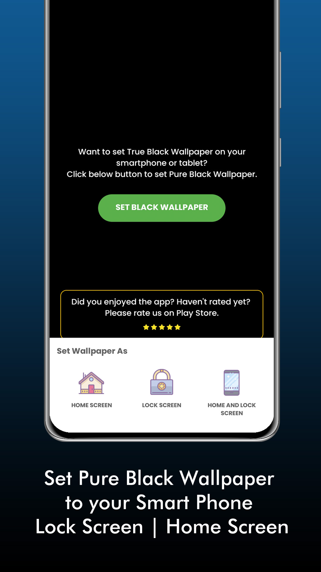 اسکرین شات 2 برنامه Pure Black Wallpaper