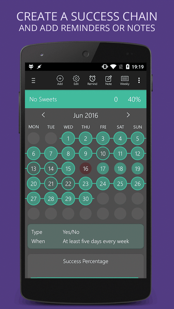 اسکرین شات 4 برنامه Habit Tracker