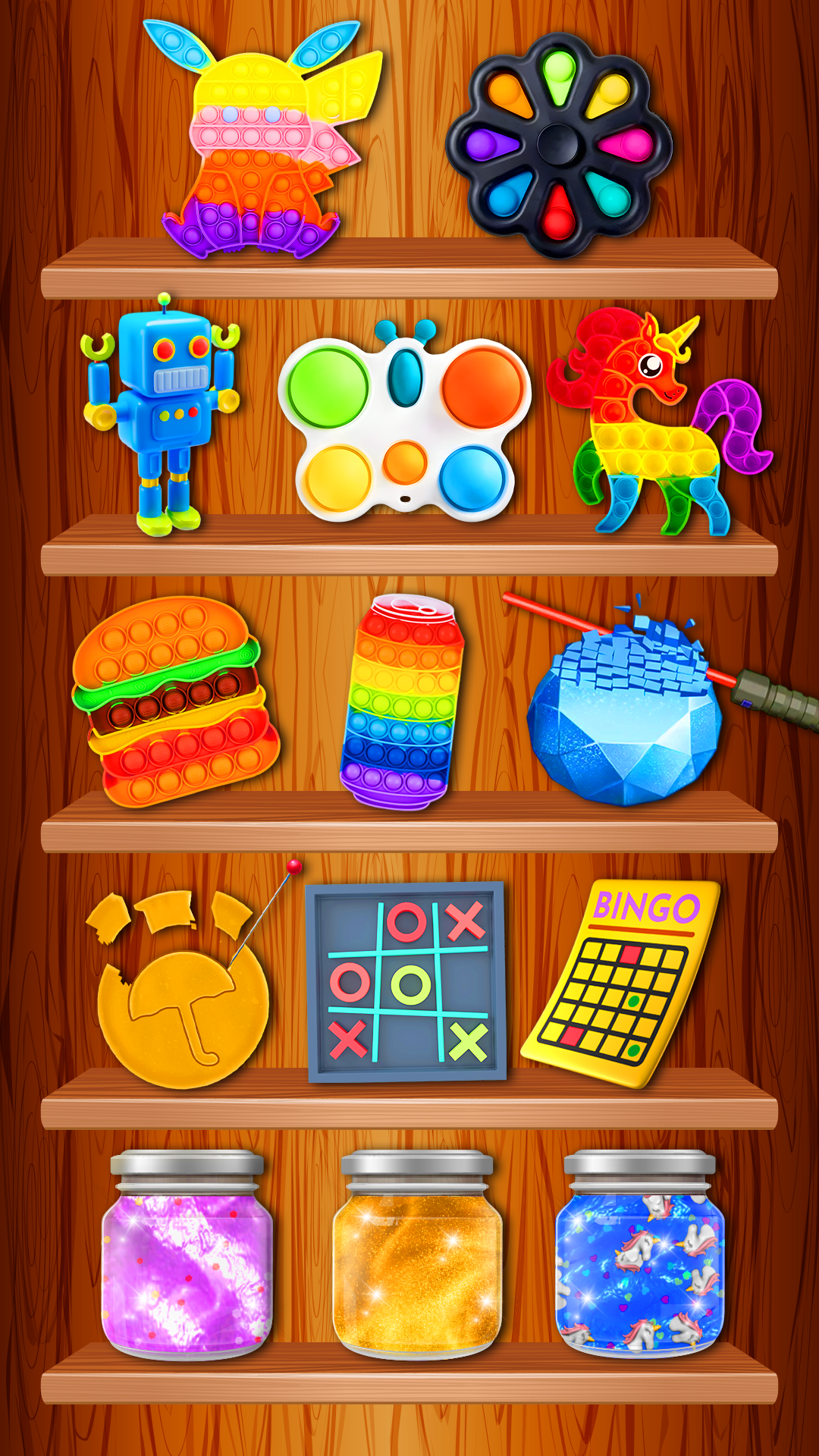 اسکرین شات 6 بازی Antistress Pop it Fidget Games