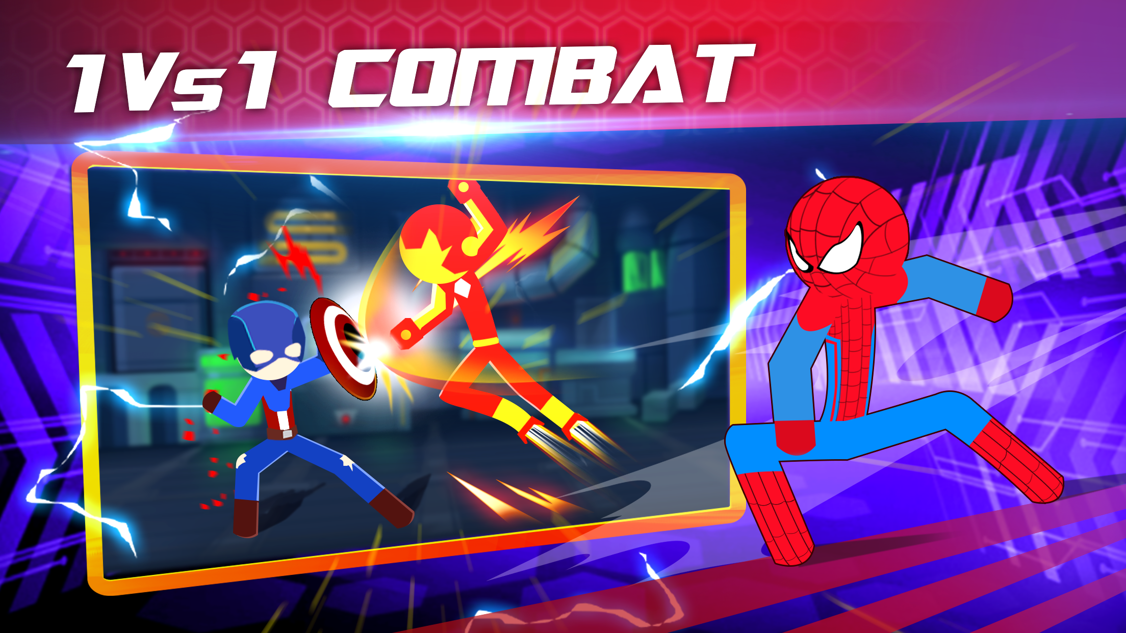 اسکرین شات 1 بازی Super Stickman Heroes Fight