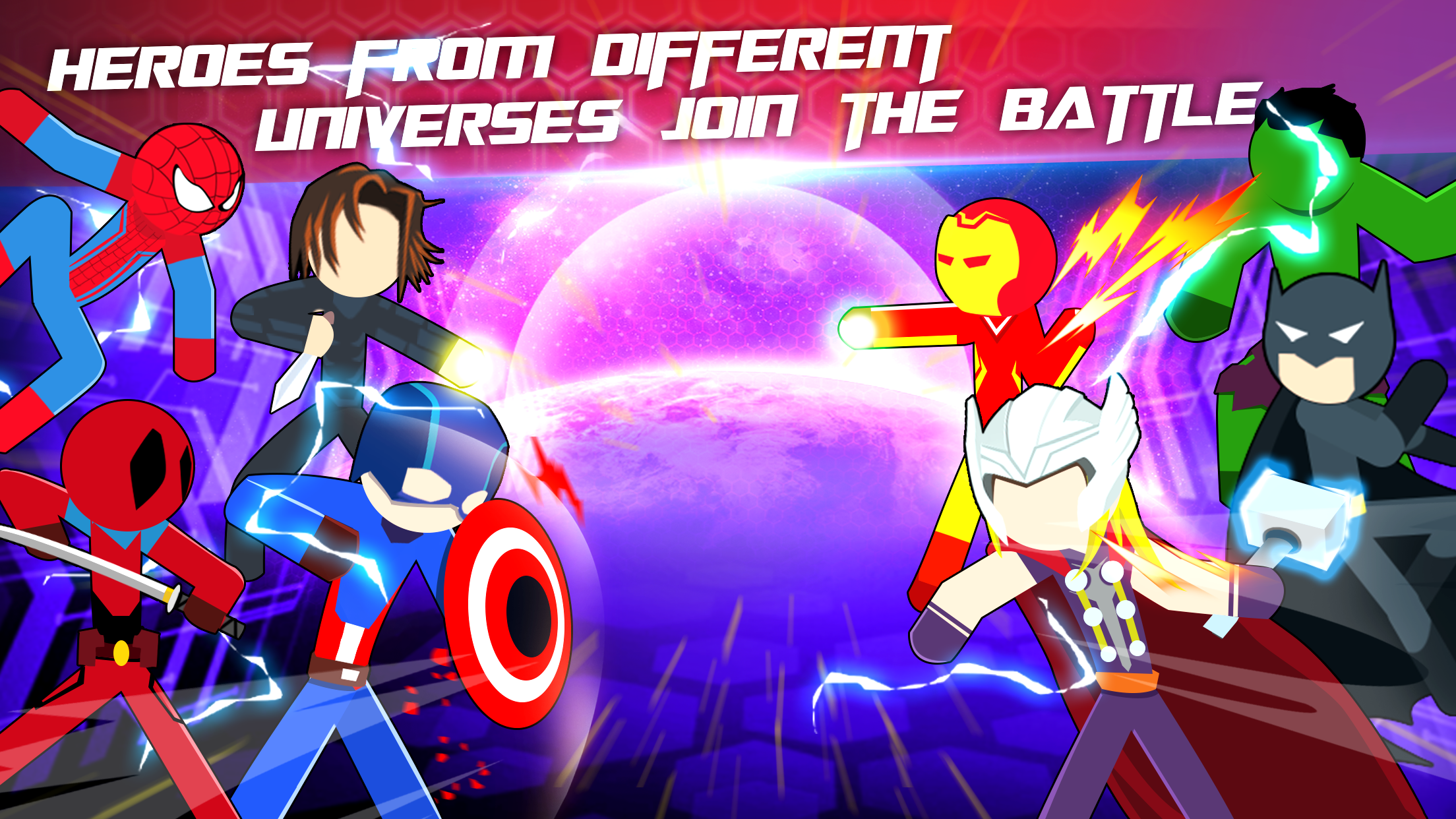 اسکرین شات 2 بازی Super Stickman Heroes Fight