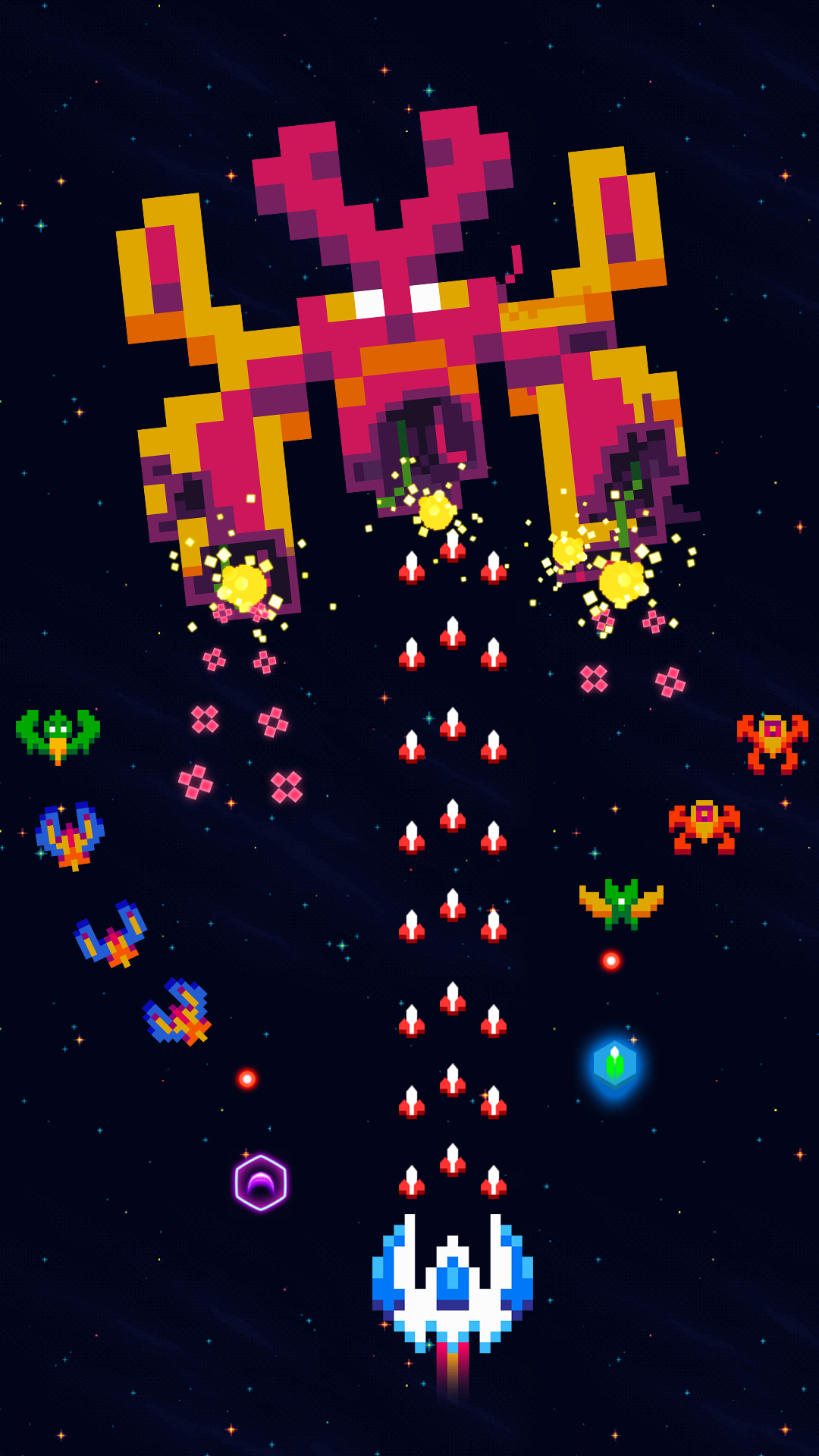 اسکرین شات 1 بازی Galaxiga: Galaxy Alien Shooter