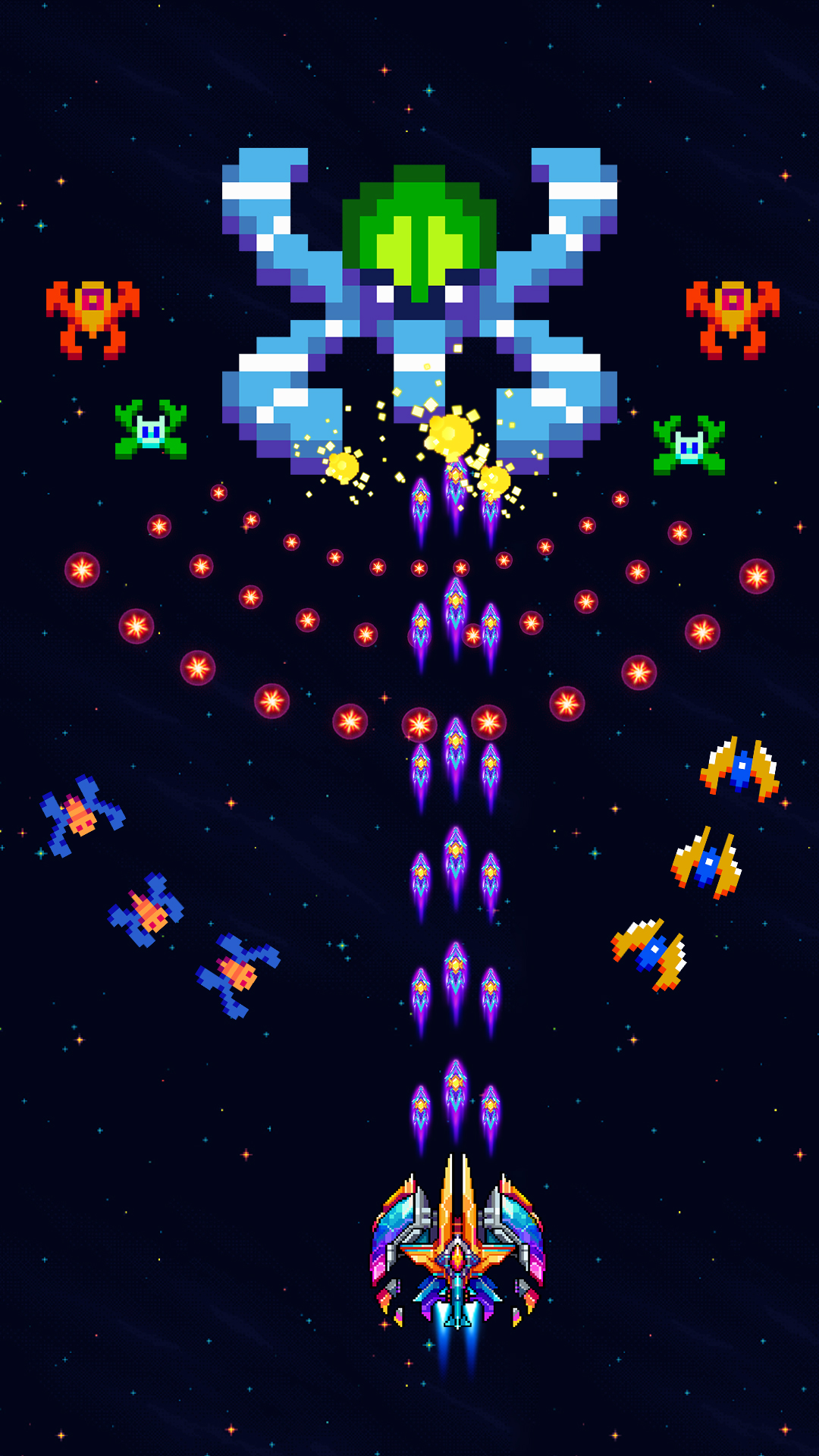 اسکرین شات 3 بازی Galaxiga: Galaxy Alien Shooter